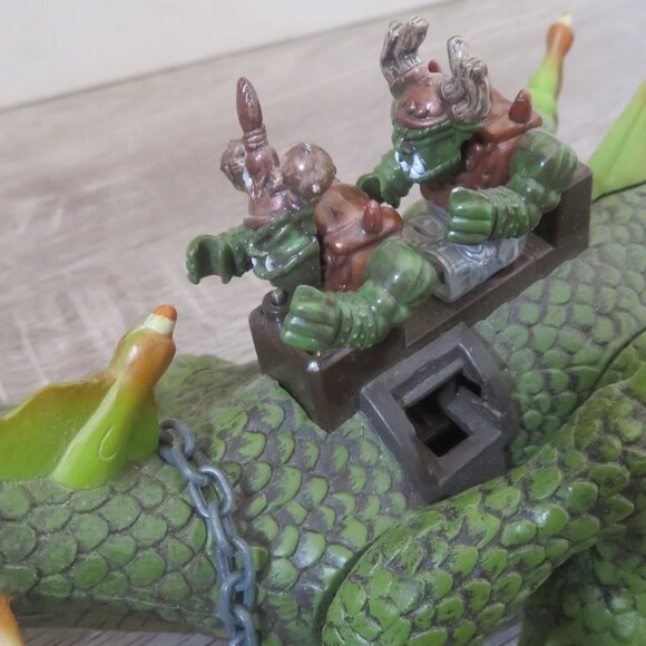 Mega Bloks Krystal Wars Marauders Cliff Green Dragon NO WINGS+2 Figures (K438) - Picture 7 of 10